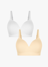 Nela | Daily Essential BH – Beige-Weiß