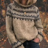 Willow ™ | Damen Nordic Strickpullover – Grau