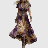Karisa - besticktes Corsagenkleid – Khaki