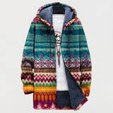 Ariana - Tribal Pattern Hoodie – Mehrfarbig