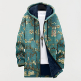 Emilia - Floral Blossom Art Hoodie – Grün