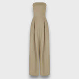 Elarine – Eleganter Jumpsuit – Khaki