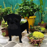 Blumentopf von Mops – Schwarz