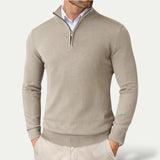 Pullover Mit Halbzipper - Sami – Beige