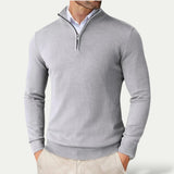 Pullover Mit Halbzipper - Sami – Hellgrau