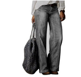 Damen Vintage Leichte Jeans | Hohe Taille – Grau