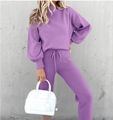 Bequemes Freizeit Set Damen – Lavendel