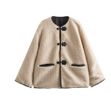 Tricia Flauschige Winterjacke – Beige