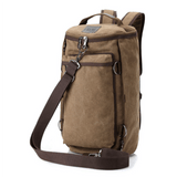 DUBLIN | Wasserdichter Segeltuch-Rucksack – Braun