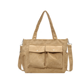 Ghent™ Vintage-Inspirierte Umhängetasche Aus Gewachstem Baumwoll-Canvas & Leder, 4 L Volumen – Beige