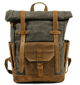 NYONS | Rolltop-Rucksack – Armee-grün