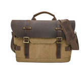 Boulder™ Canvas Schultertasche - Wasserabweisend, Robustes Design, Vintage Stil, Ideal für Alltag – Senf