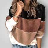 Damen Pullover – Warmer, moderner Strickpullover für kühle Tage – Schwarz