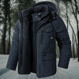 Warme herren-winterjacke mit wohlfühlfaktor – Blau