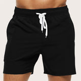 Leo Shorts mit Kordelzug – Schwarz