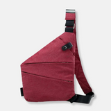 Unisex Schlank Anti-Diebstahl Umhängetasche | Klein – Rot