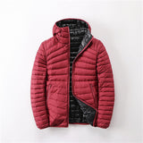 Damen Übergangsjacke Wendejacke | Leicht Mit Kapuze – Rot / Schwarz