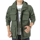 ROGERS - Wasserdichte Herbstjacke für Männer – Militärgrün