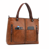 Thalia - Stylische Ledertasche – Braun