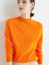 Eleganter Damenpullover für einen stilvollen Auftritt – Orange