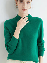 Eleganter Damenpullover für einen stilvollen Auftritt – Dunkelgrün
