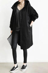 Rachele | Leichte wasserdichte jacke – Schwarz