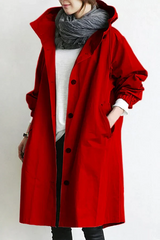 Rachele | Leichte wasserdichte jacke – Rot