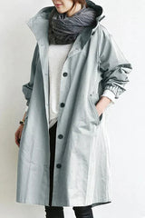 Rachele | Leichte wasserdichte jacke – Kohle