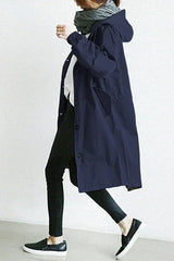 Rachele | Leichte wasserdichte jacke – Marineblau