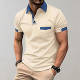 Reinhard | Herren Lässig Polohemd | Kurzarm – Aprikose