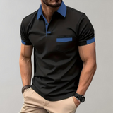 Reinhard | Herren Lässig Polohemd | Kurzarm – Schwarz