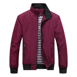 Rainer | Moderne Übergangsjacke – Rot-Schwarz