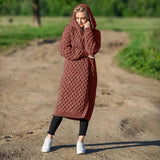 NIKITA - Bequeme strickjacke – Rot