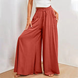 Franziska - Elegante lockere hose – Rot