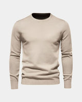 Rene | Herren Minimalistischer Pullover – Minimal Pullover Herren Clean – Khaki