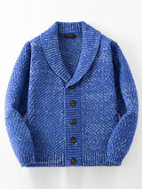 Retro Strickpullover mit Charmantem Detail – Blau