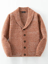 Retro Strickpullover mit Charmantem Detail – Braun