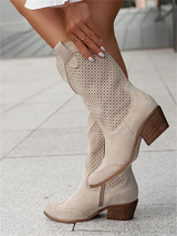 Tiffiny - Elegante Stiefel für Damen in Wadenhöhe – Khaki