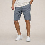 Robert | Elastischer Bund Helle Kordel Shorts – Grau