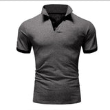 Stilvolles und Komfortables Poloshirt für Herren – Grau Schwarz