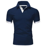 Stilvolles und Komfortables Poloshirt für Herren – Blau Weiß