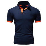 Stilvolles und Komfortables Poloshirt für Herren – Marine Orange