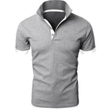 Stilvolles und Komfortables Poloshirt für Herren – Grau