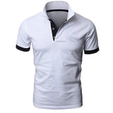 Stilvolles und Komfortables Poloshirt für Herren – Weiß Schwarz