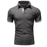 Stilvolles und Komfortables Poloshirt für Herren – Grau Weiß