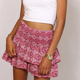 Rose | Stylischer Sommerrock Mini – Rosa