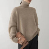 Pullover Damen Rollkragen Weich | Elegant & Warm – Kamel