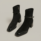 Kaviya – Wildleder Stiefelette – Schwarz