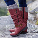 Sarah | Wasserdichte orthopädische Stiefel – Rot