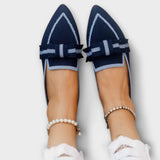 Celia™ - Gewebte Lage Loafer – Blau